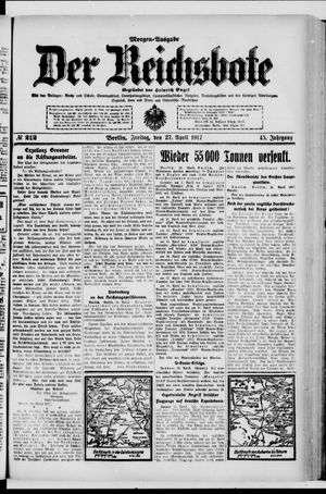 Der Reichsbote vom 27.04.1917