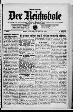 Der Reichsbote vom 28.04.1917