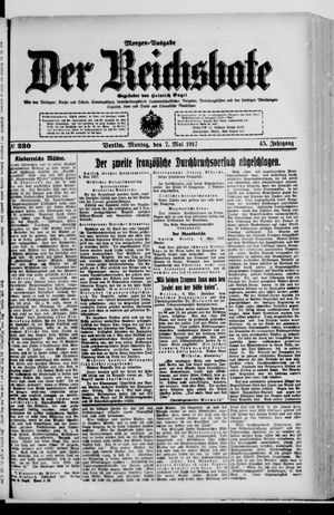 Der Reichsbote vom 07.05.1917
