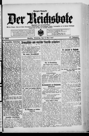 Der Reichsbote vom 08.05.1917