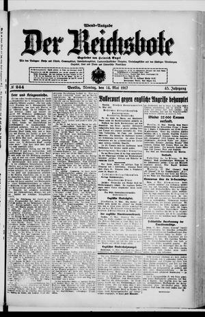 Der Reichsbote vom 14.05.1917