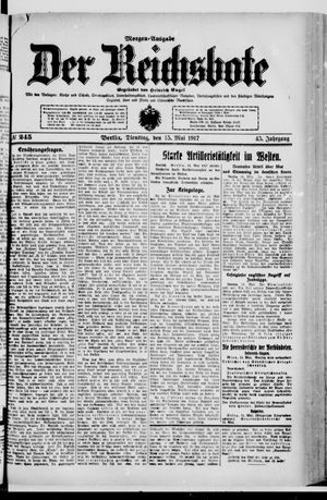 Der Reichsbote vom 15.05.1917