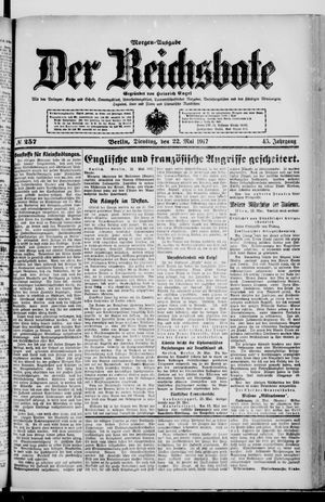 Der Reichsbote vom 22.05.1917