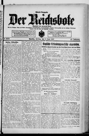 Der Reichsbote vom 01.06.1917