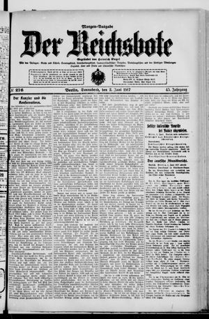 Der Reichsbote vom 02.06.1917