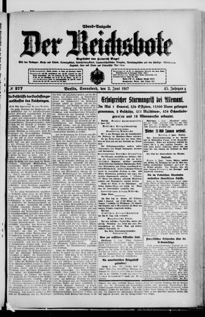 Der Reichsbote vom 02.06.1917