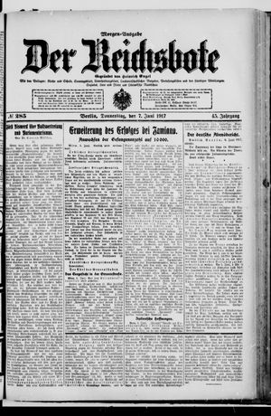 Der Reichsbote vom 07.06.1917