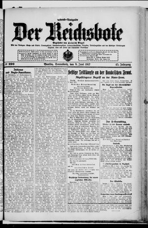 Der Reichsbote vom 09.06.1917