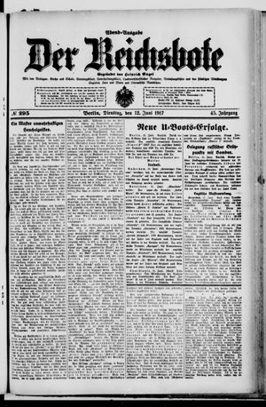 Der Reichsbote vom 12.06.1917