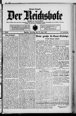 Der Reichsbote vom 17.06.1917