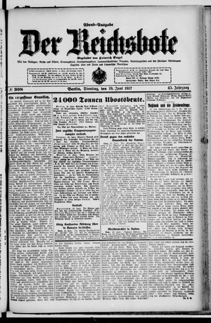 Der Reichsbote vom 19.06.1917