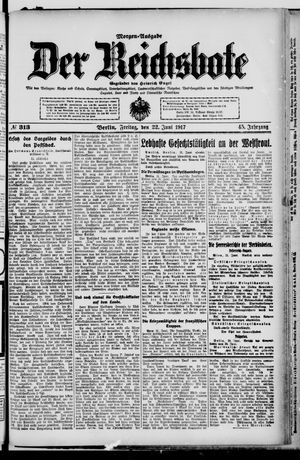 Der Reichsbote vom 22.06.1917