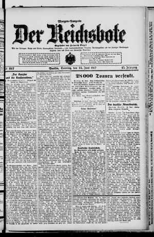 Der Reichsbote vom 24.06.1917