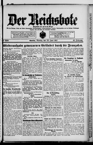 Der Reichsbote on Jun 25, 1917