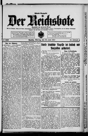 Der Reichsbote vom 25.06.1917