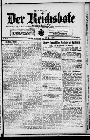 Der Reichsbote vom 26.06.1917