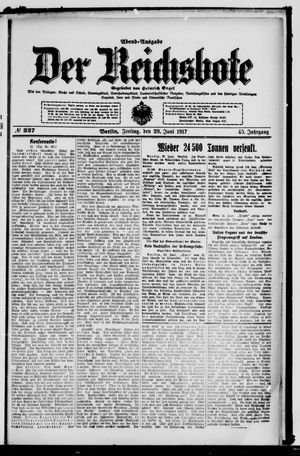 Der Reichsbote vom 29.06.1917