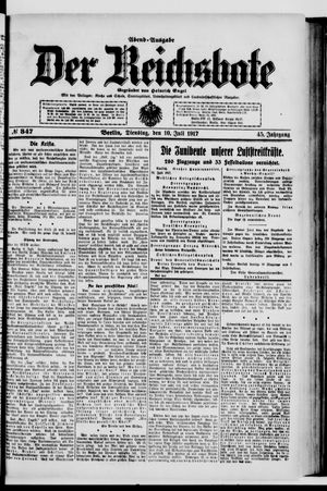 Der Reichsbote on Jul 10, 1917