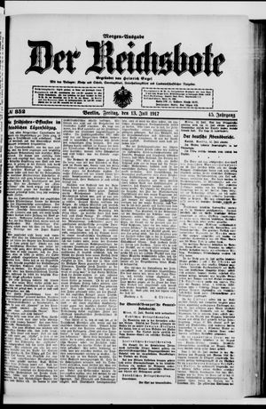 Der Reichsbote vom 13.07.1917