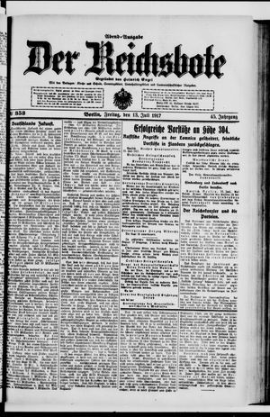 Der Reichsbote vom 13.07.1917
