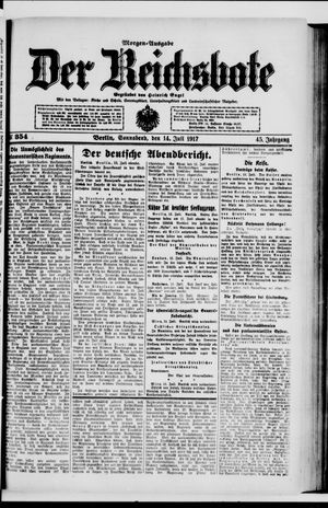 Der Reichsbote vom 14.07.1917