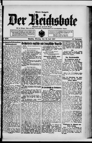 Der Reichsbote vom 16.07.1917