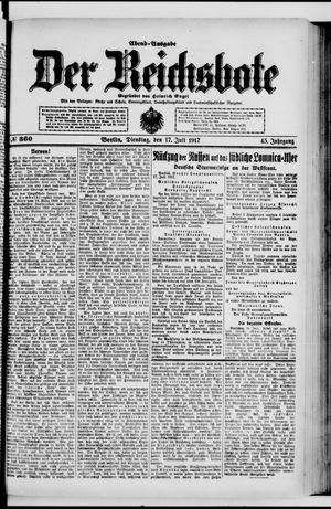 Der Reichsbote vom 17.07.1917