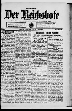 Der Reichsbote vom 19.07.1917