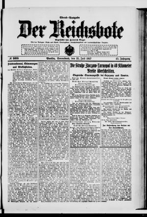Der Reichsbote on Jul 21, 1917