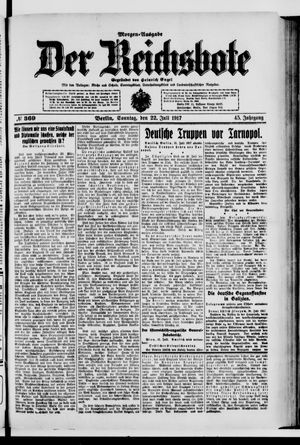 Der Reichsbote vom 22.07.1917