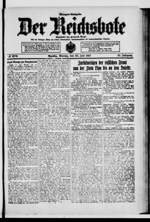 Der Reichsbote vom 23.07.1917