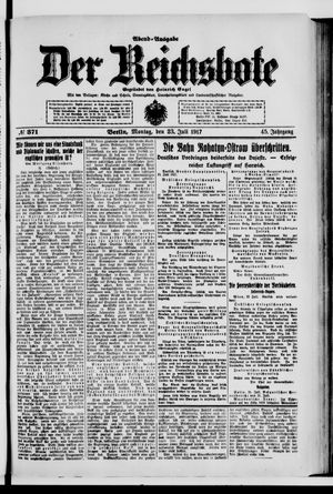 Der Reichsbote on Jul 23, 1917