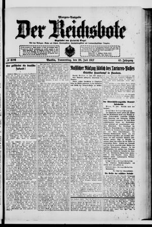 Der Reichsbote vom 26.07.1917