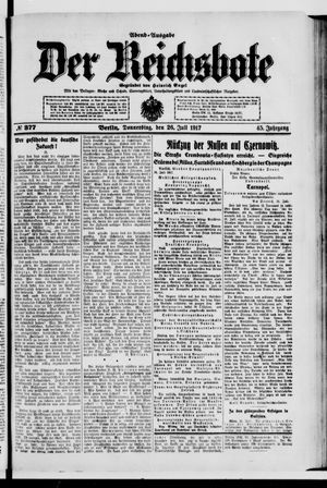 Der Reichsbote vom 26.07.1917