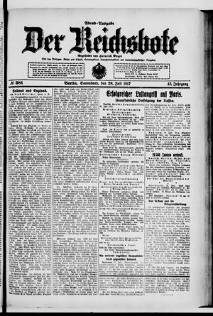 Der Reichsbote vom 28.07.1917