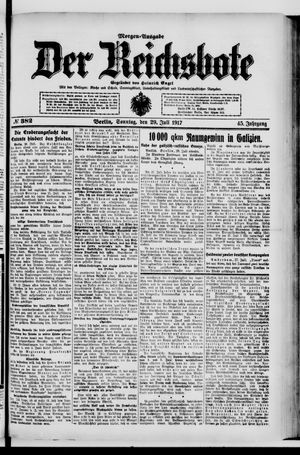 Der Reichsbote vom 29.07.1917