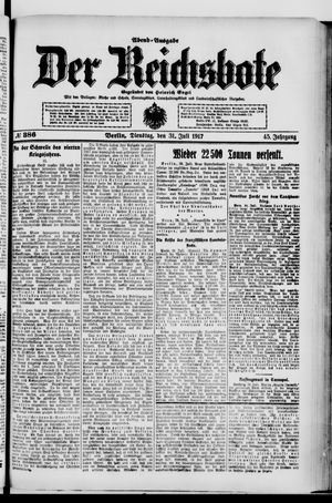 Der Reichsbote vom 31.07.1917