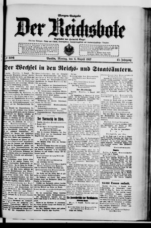 Der Reichsbote vom 06.08.1917