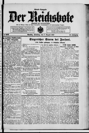 Der Reichsbote vom 07.08.1917