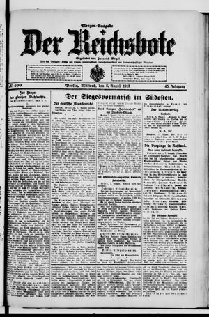 Der Reichsbote vom 08.08.1917