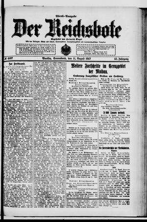 Der Reichsbote vom 11.08.1917