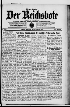 Der Reichsbote vom 12.08.1917