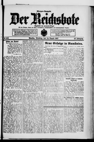 Der Reichsbote vom 14.08.1917