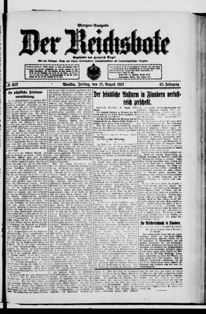 Der Reichsbote vom 17.08.1917