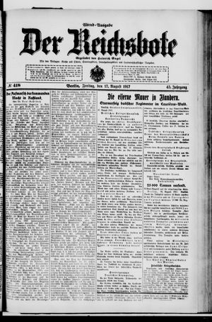 Der Reichsbote vom 17.08.1917