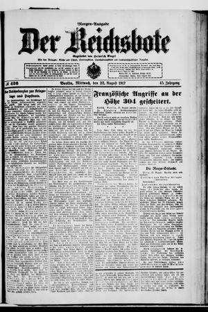 Der Reichsbote vom 22.08.1917