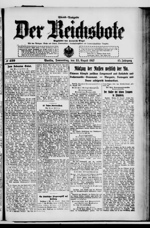 Der Reichsbote vom 23.08.1917