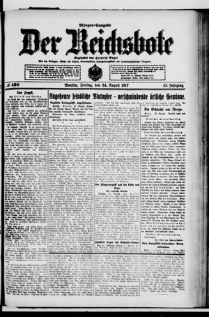 Der Reichsbote vom 24.08.1917