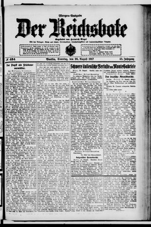 Der Reichsbote vom 26.08.1917