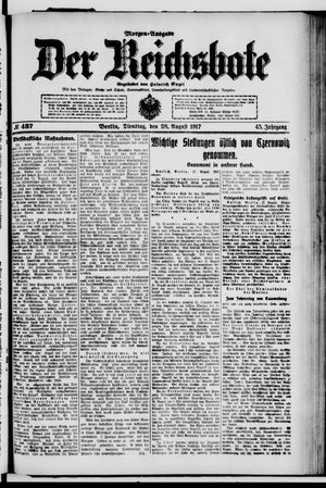 Der Reichsbote vom 28.08.1917